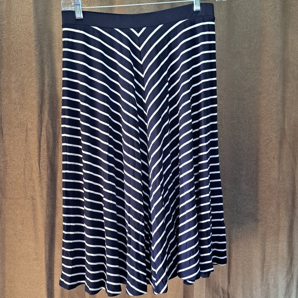 Boden Navy/White Striped Skirt sz 10R